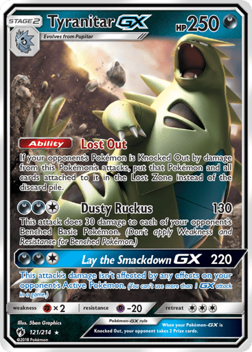 Tyranitar-GX - Lost Thunder 121