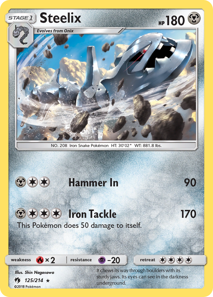 Steelix – Lost Thunder 125/214 Pokémon card