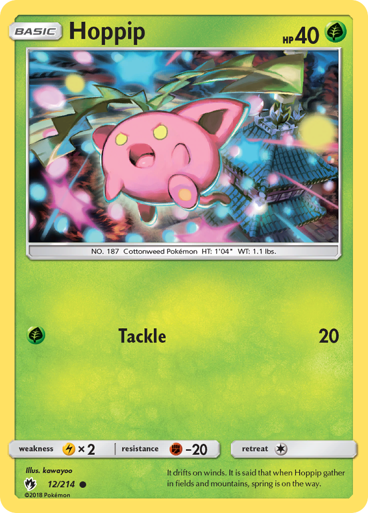 Hoppip – Lost Thunder 12/214 Pokémon card