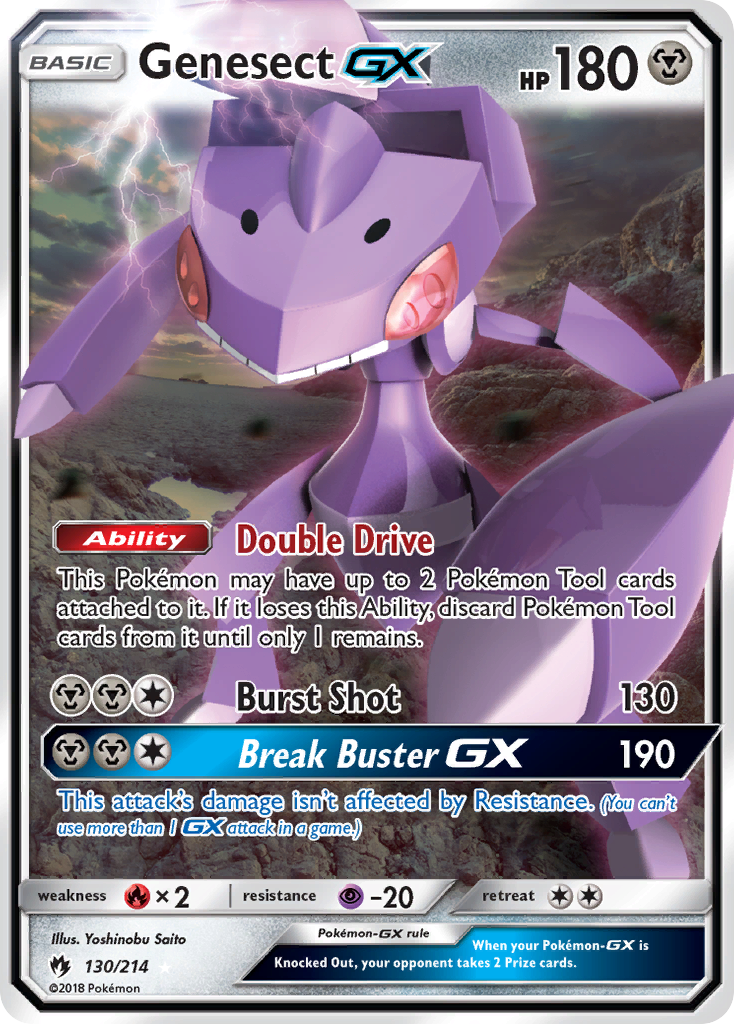 Genesect-GX – Lost Thunder 130/214 Pokémon card
