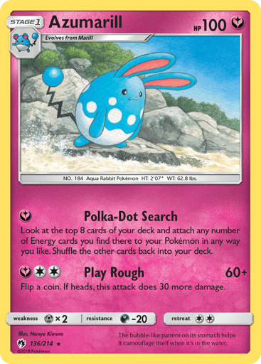 Azumarill - Lost Thunder 136