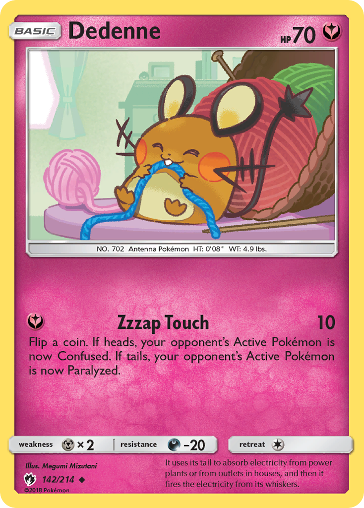 Dedenne – Lost Thunder 142/214 Pokémon card