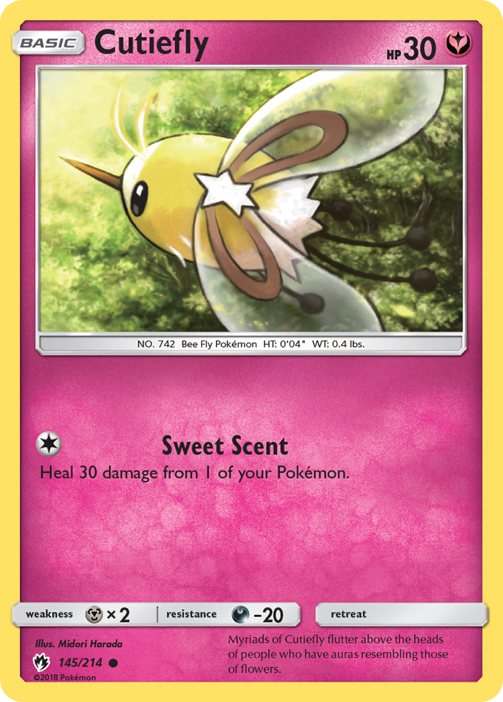 Cutiefly – Lost Thunder 145/214 Pokémon card