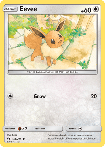 Eevee - Lost Thunder 155