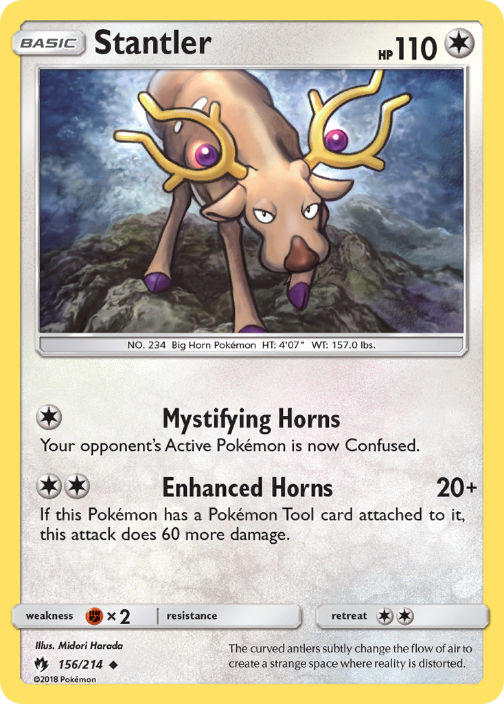 Stantler – Lost Thunder 156/214 Pokémon card