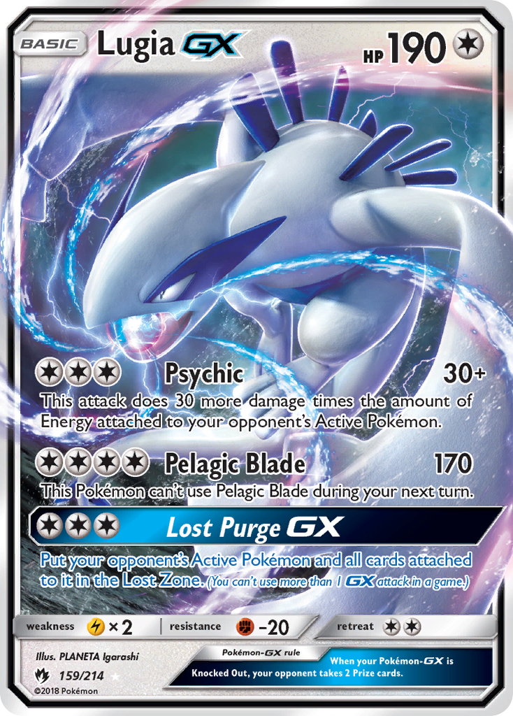 Lugia-GX – Lost Thunder 159/214 Pokémon card