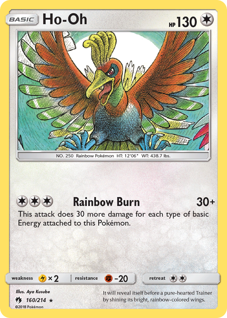 Ho-Oh – Lost Thunder 160/214 Pokémon card