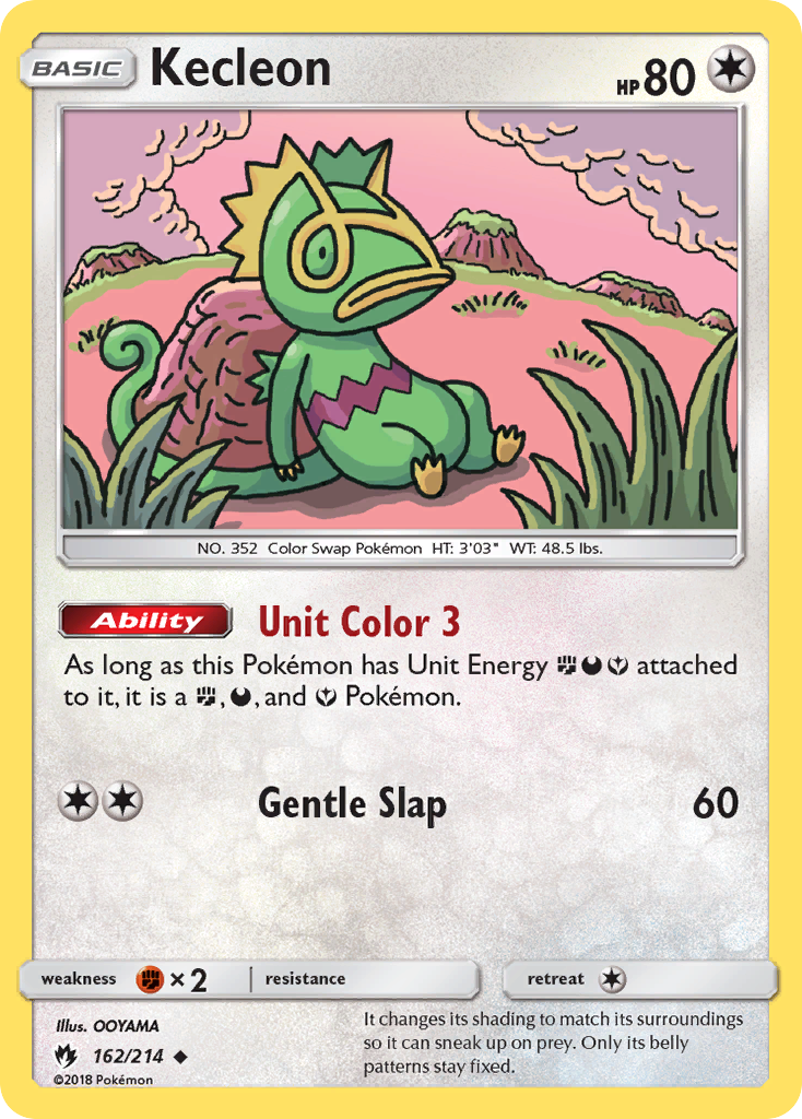 Kecleon – Lost Thunder 162/214 Pokémon card