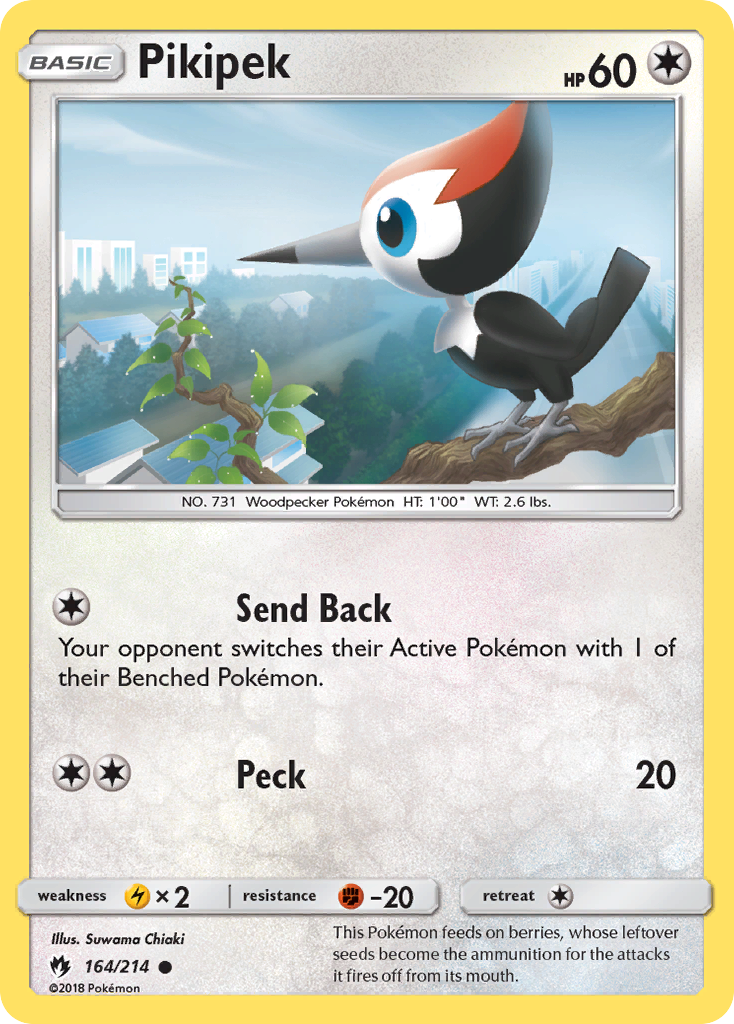 Pikipek – Lost Thunder 164/214 Pokémon card