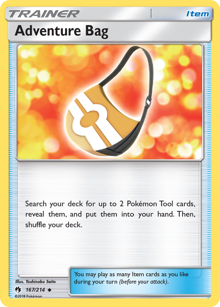Adventure Bag – Lost Thunder 167/214 Pokémon card