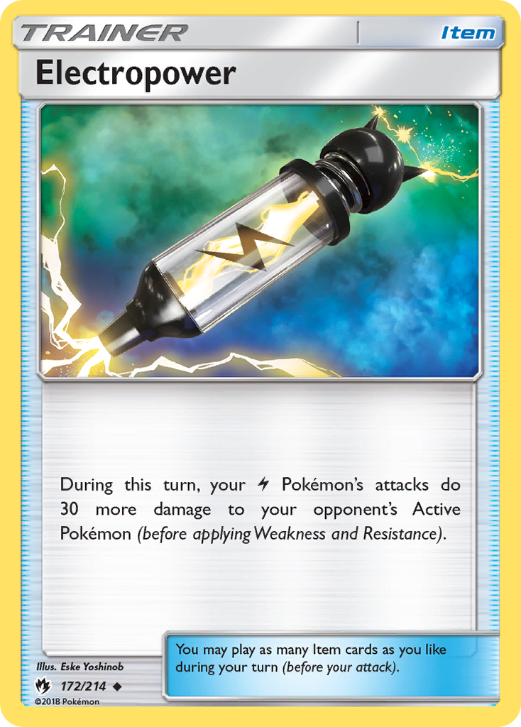 Electropower – Lost Thunder 172/214 Pokémon card