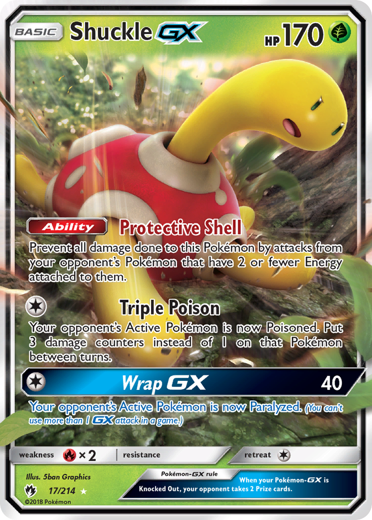 Shuckle-GX – Lost Thunder 17/214 Pokémon card