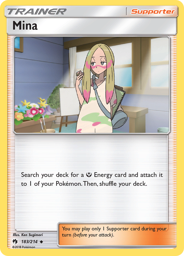 Mina – Lost Thunder 183/214 Pokémon card