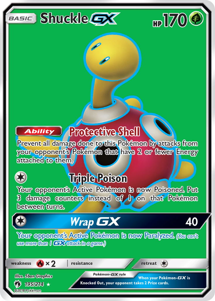 Shuckle-GX – Lost Thunder 195/214 Pokémon card