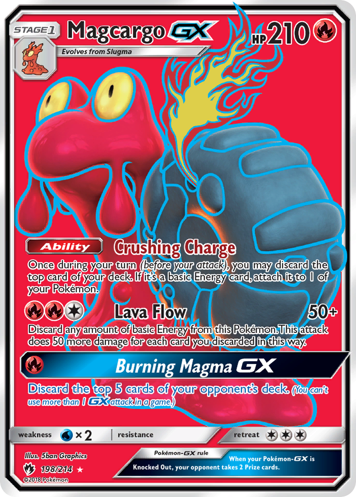 Magcargo-GX – Lost Thunder 198/214 Pokémon card