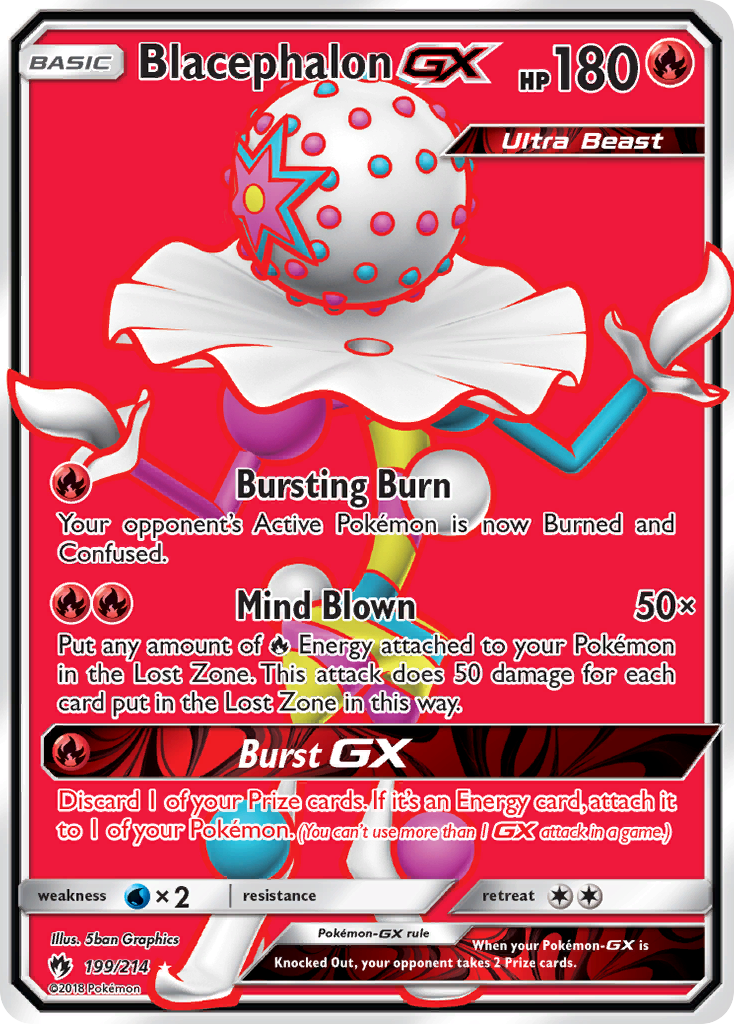 Blacephalon-GX – Lost Thunder 199/214 Pokémon card