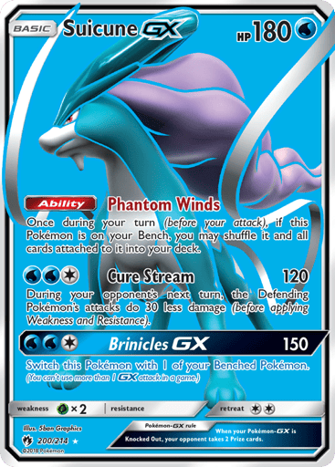 Suicune-GX - Lost Thunder 200