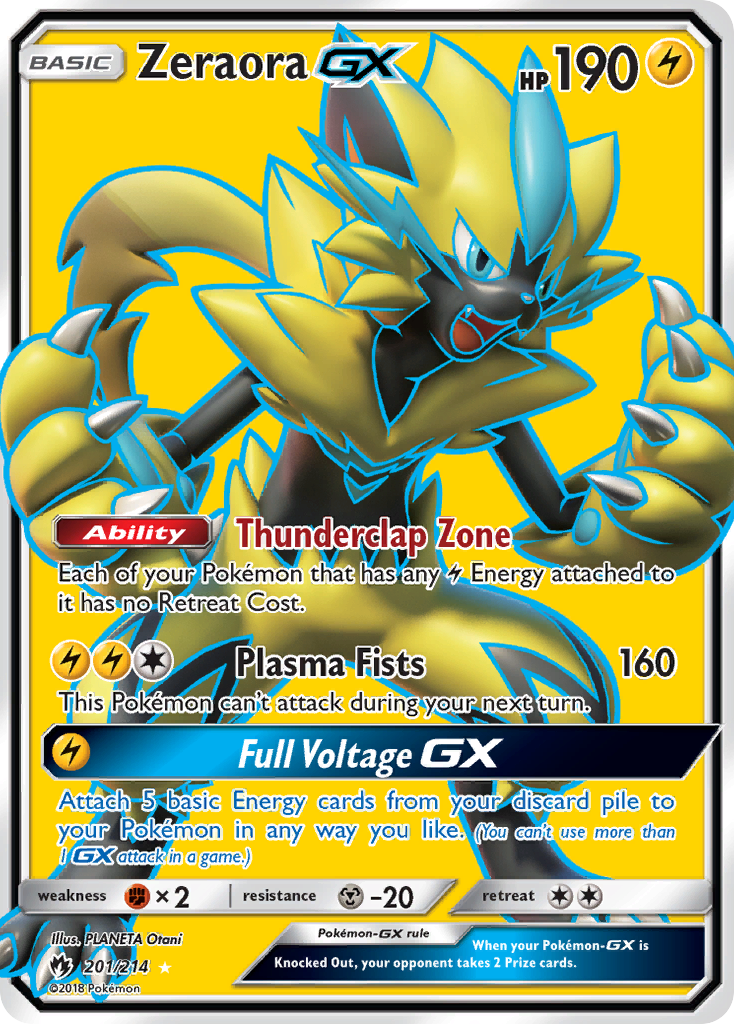 Zeraora-GX – Lost Thunder 201/214 Pokémon card