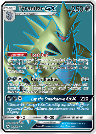 Tyranitar-GX - Lost Thunder 203