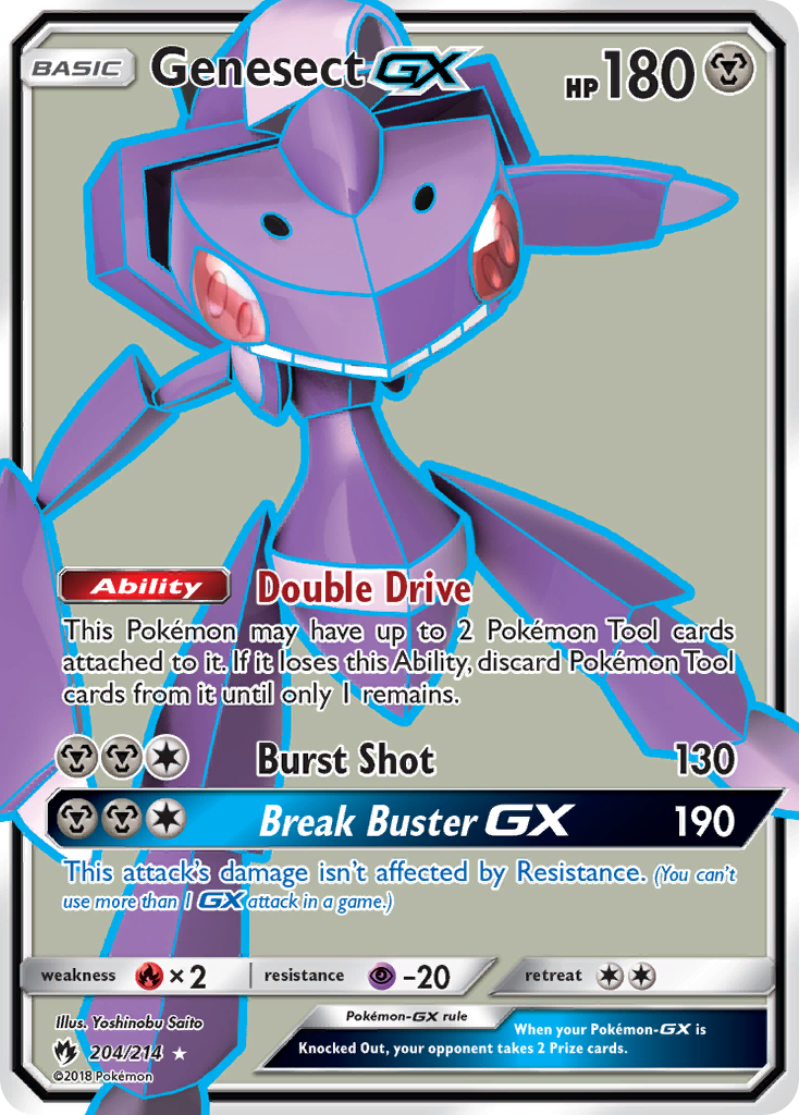 Genesect-GX – Lost Thunder 204/214 Pokémon card