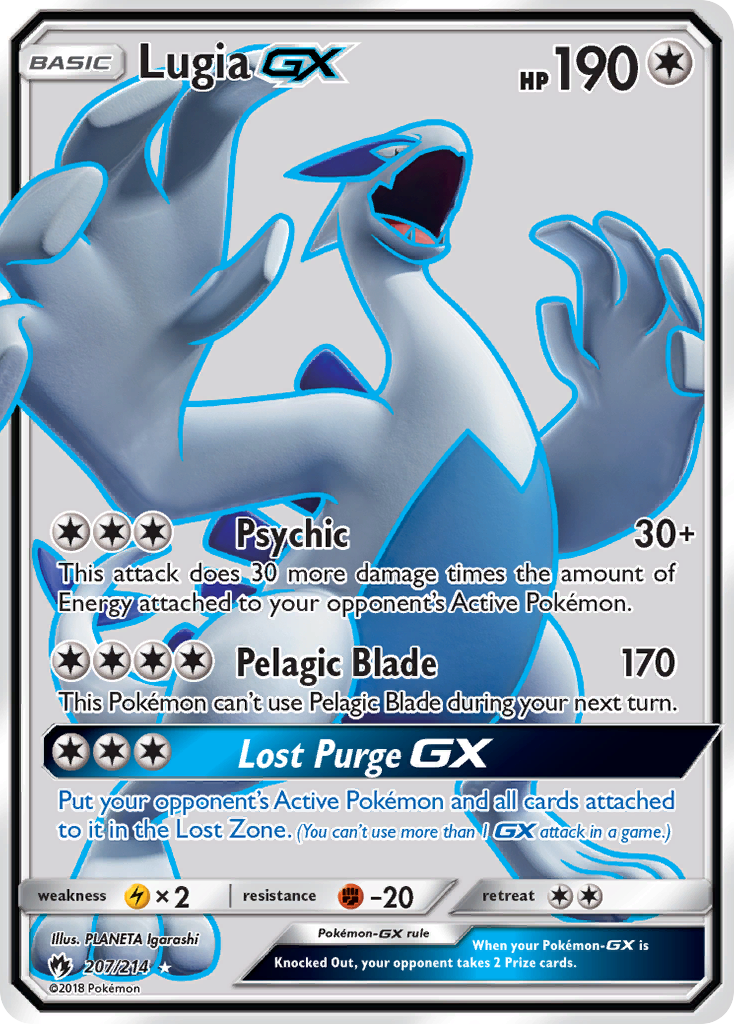 Lugia-GX – Lost Thunder 207/214 Pokémon card