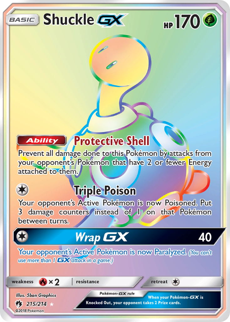 Shuckle-GX – Lost Thunder 215/214 Pokémon card