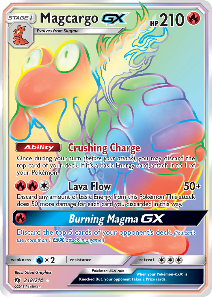 Magcargo-GX – Lost Thunder 218/214 Pokémon card
