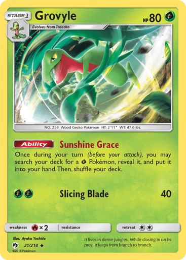 Grovyle - Lost Thunder 21