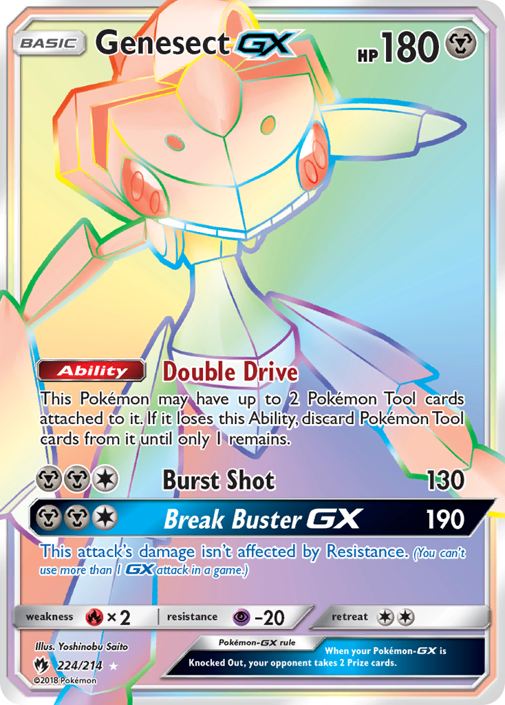 Genesect-GX – Lost Thunder 224/214 Pokémon card