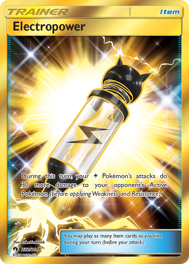 Electropower – Lost Thunder 232/214 Pokémon card
