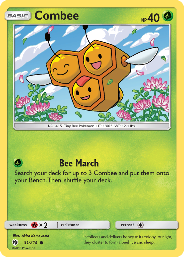 Combee – Lost Thunder 31/214 Pokémon card