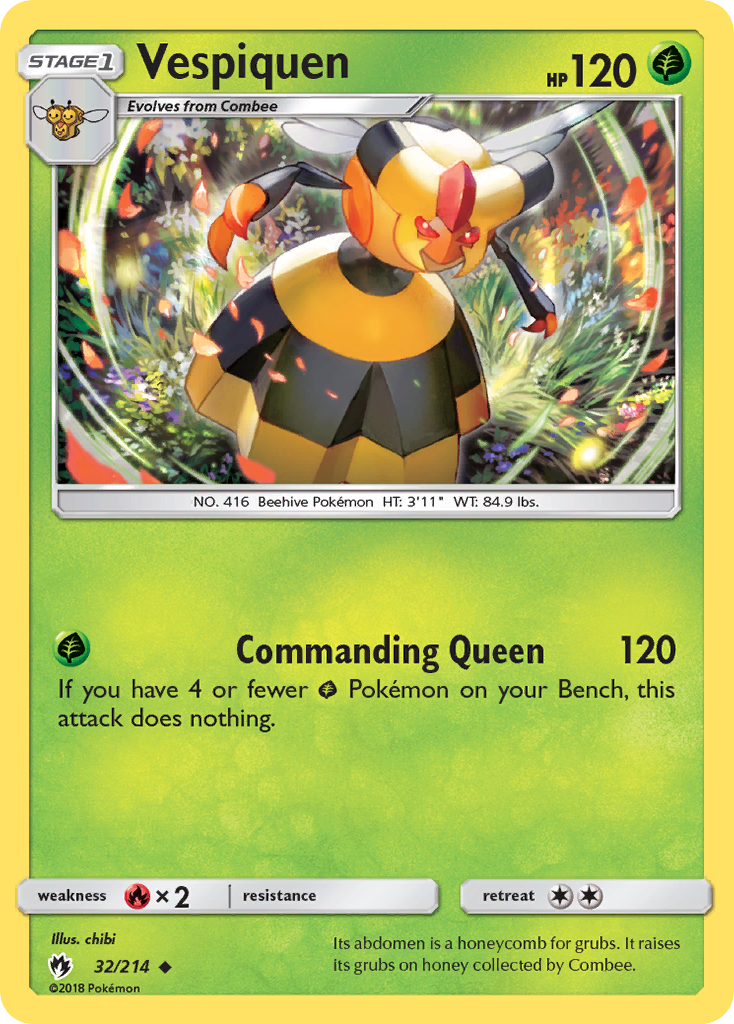 Vespiquen – Lost Thunder 32/214 Pokémon card
