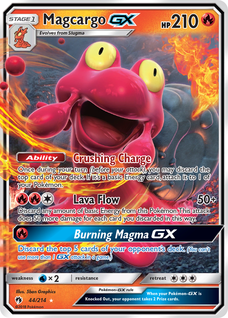 Magcargo-GX – Lost Thunder 44/214 Pokémon card