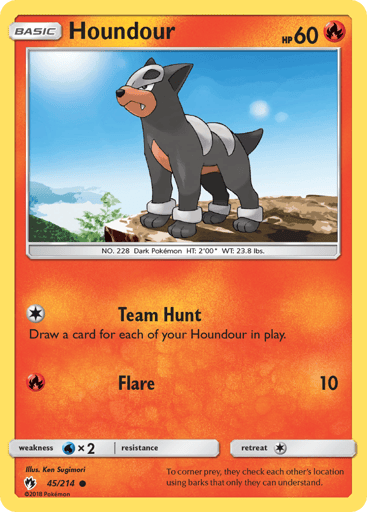 Houndour - Lost Thunder 45