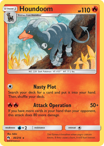 Houndoom - Lost Thunder 46