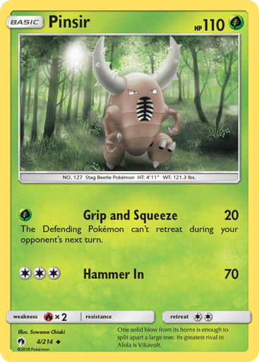 Pinsir - Lost Thunder 4