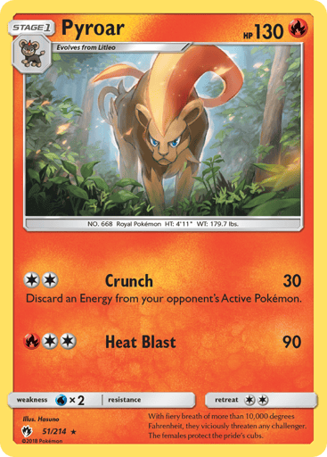 Pyroar - Lost Thunder 51