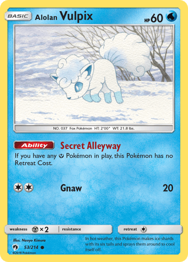 Alolan Vulpix - Lost Thunder 53
