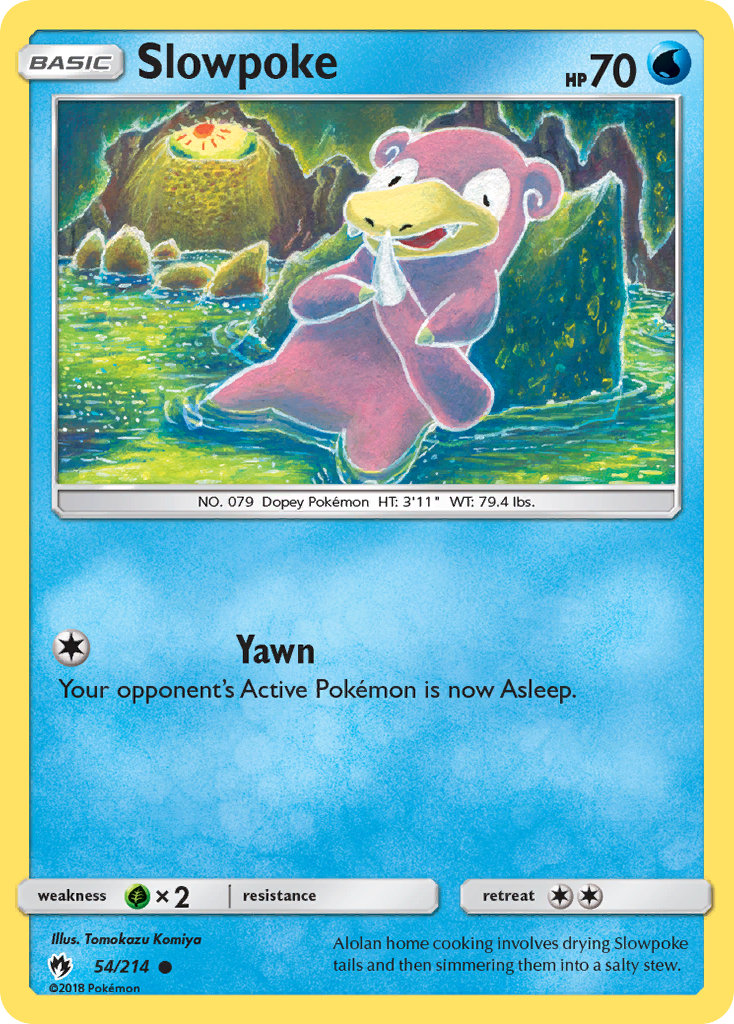 Slowpoke – Lost Thunder 54/214 Pokémon card