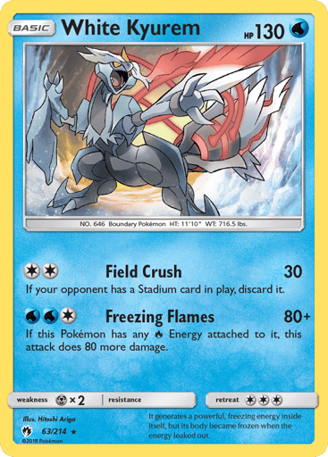 White Kyurem - Lost Thunder 63