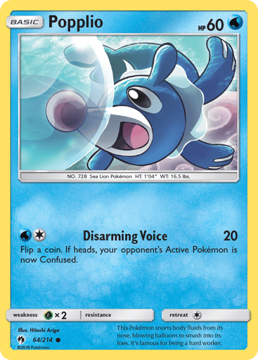 Popplio - Lost Thunder 64