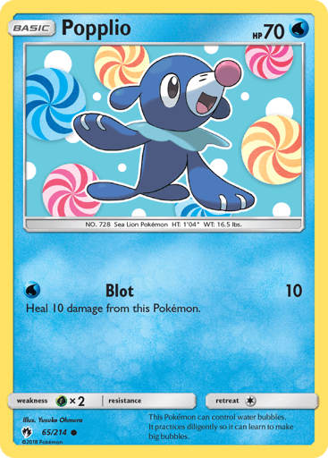 Popplio - Lost Thunder 65