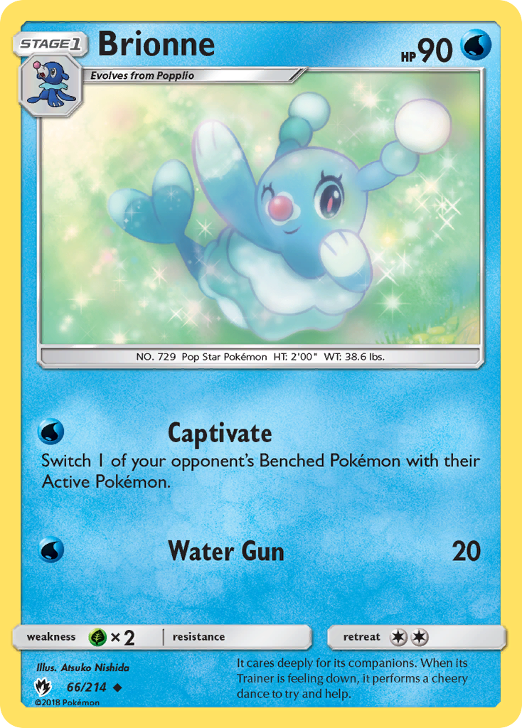 Brionne – Lost Thunder 66/214 Pokémon card