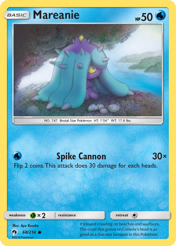 Mareanie – Lost Thunder 68/214 Pokémon card