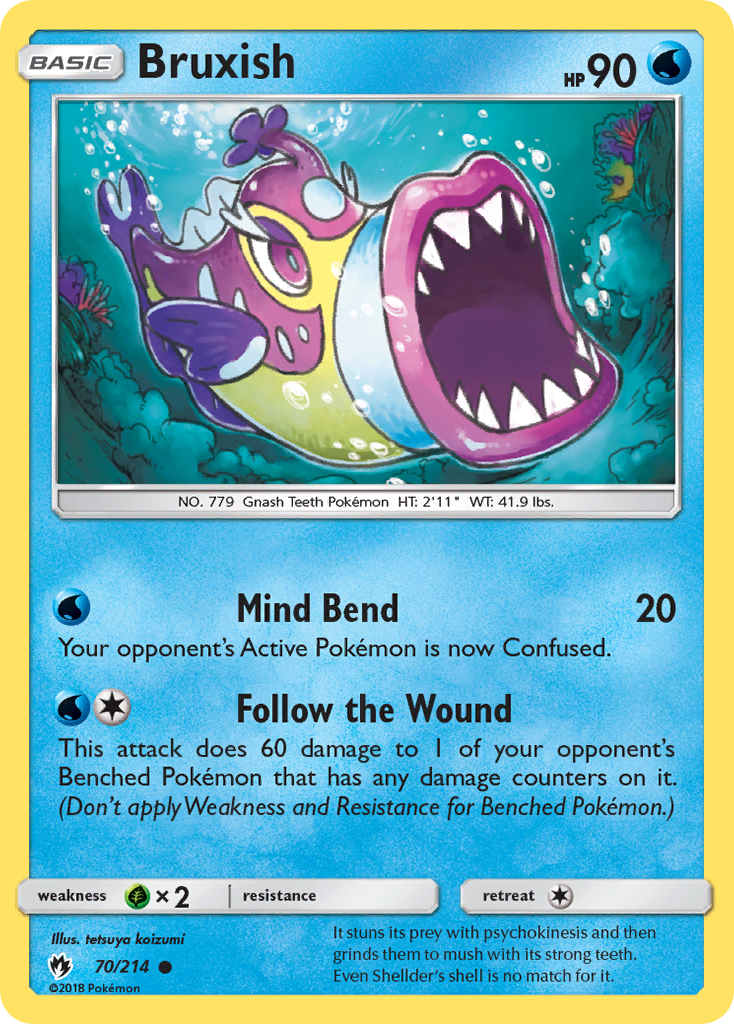 Bruxish – Lost Thunder 70/214 Pokémon card