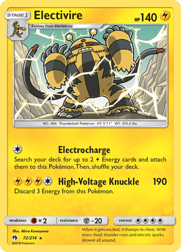 Electivire - Lost Thunder 72