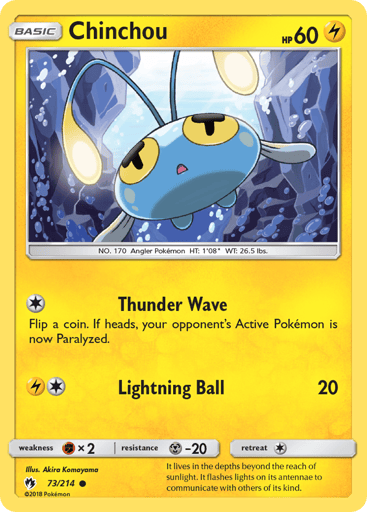 Chinchou - Lost Thunder 73