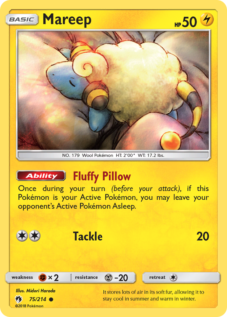 Mareep – Lost Thunder 75/214 Pokémon card