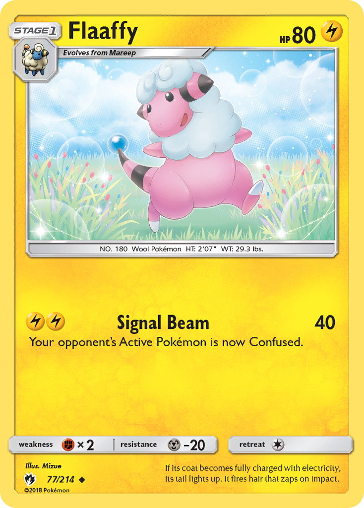Flaaffy – Lost Thunder 77/214 Pokémon card