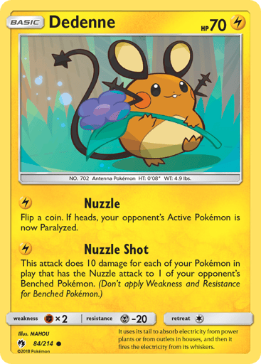 Dedenne - Lost Thunder 84